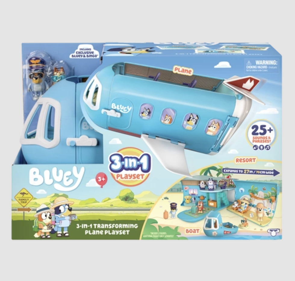 Bluey 3-in-1 Transforming Plane Playset